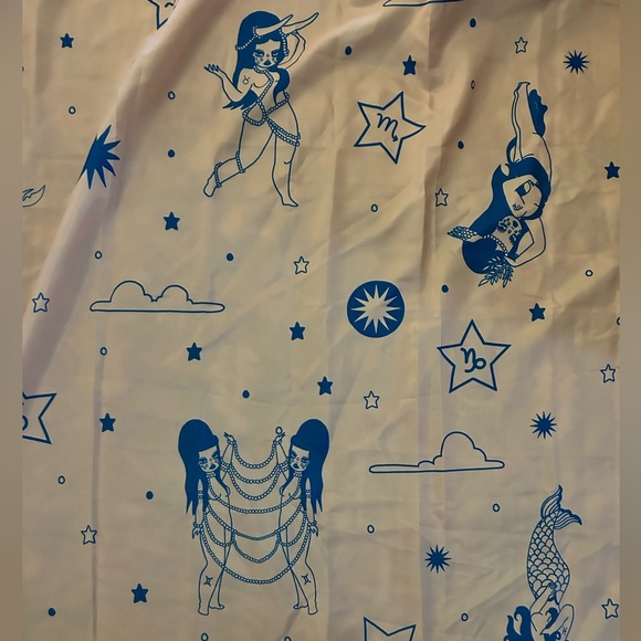 Valfre Celestial Zodiac Shower Curtain - Picture 3 of 4